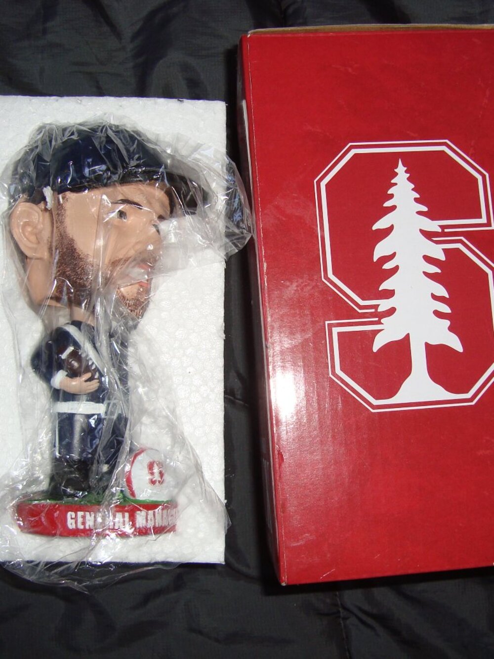 NEW Stanford Cardinal Football General Manager Andrew Luck Bobblehead NIB 7"
